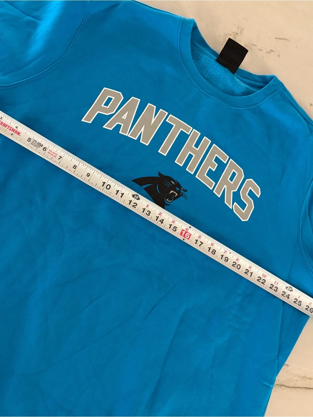 Carolina Panthers Sweatshirt Crewneck Men 2XL Blue Nike NFL XXL
